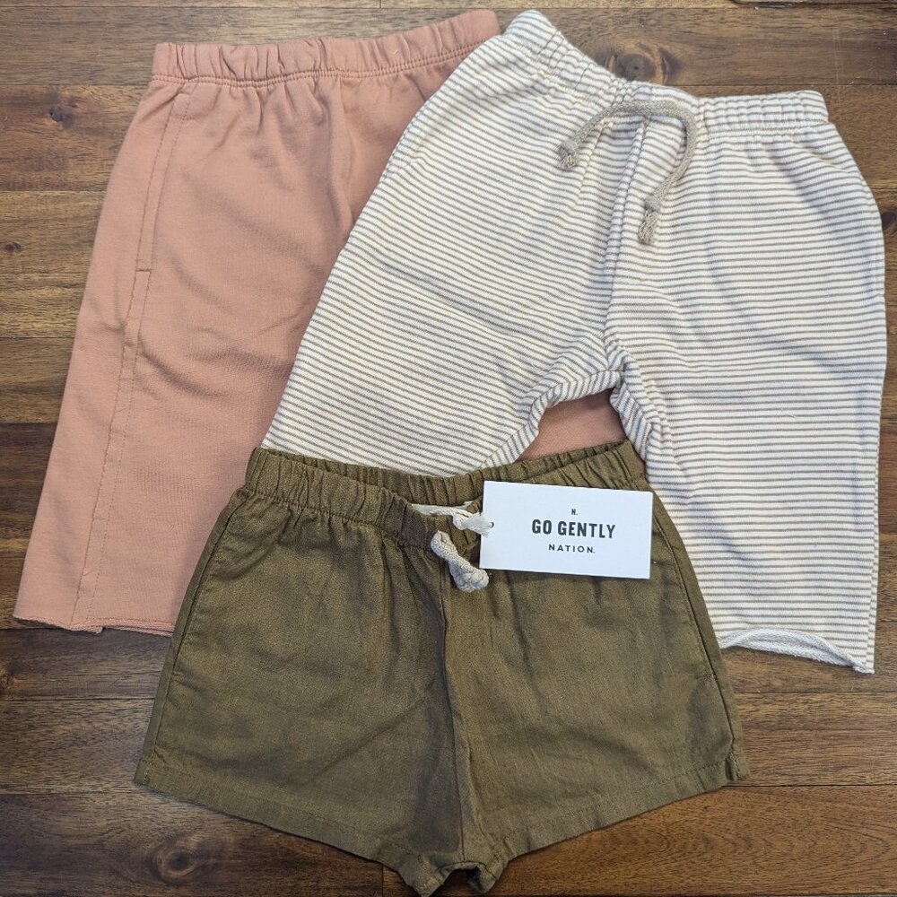 Go Gently Nation Shorts Bundle - 3 pairs of 3T - new!